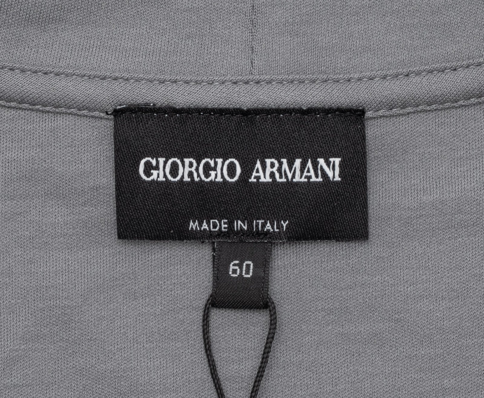 570$ GIORGIO ARMANI T-Shirt Logo Gray Ash 100% Cotton Jersey 50 US / 60 EU