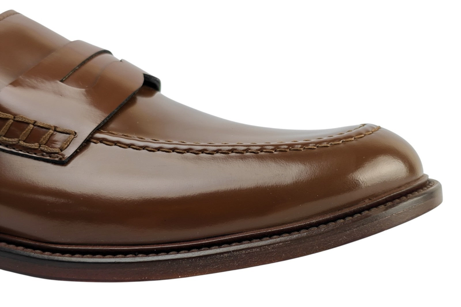 1200$ TESTONI "Vietri" Loafer Shoes Brush Off Calf Espresso 8 UK / 9 US / 42 IT