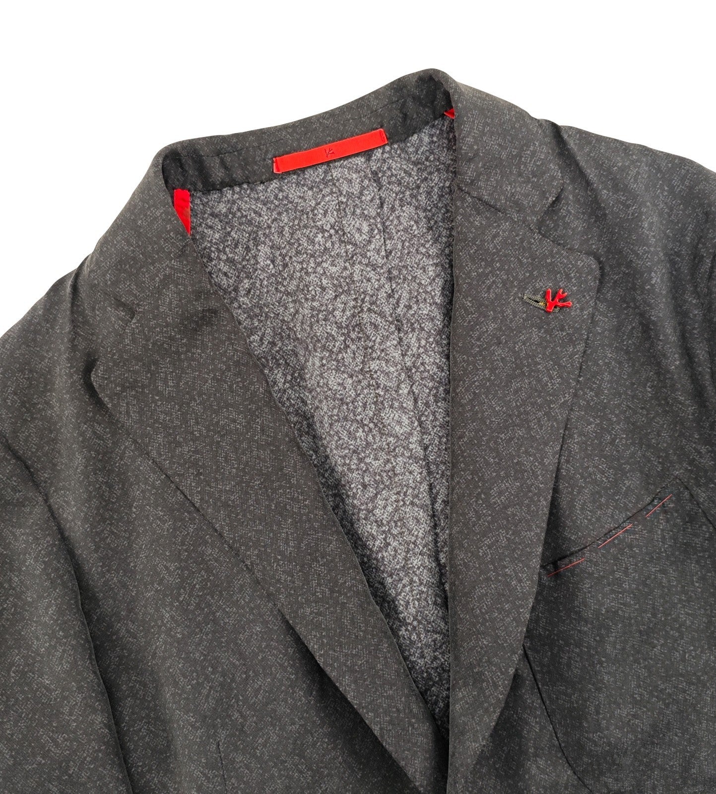 $5500 ISAIA NAPOLI "MARADONA 10" Gray Hand Sewn Jacket Sport Coat 100% Silk