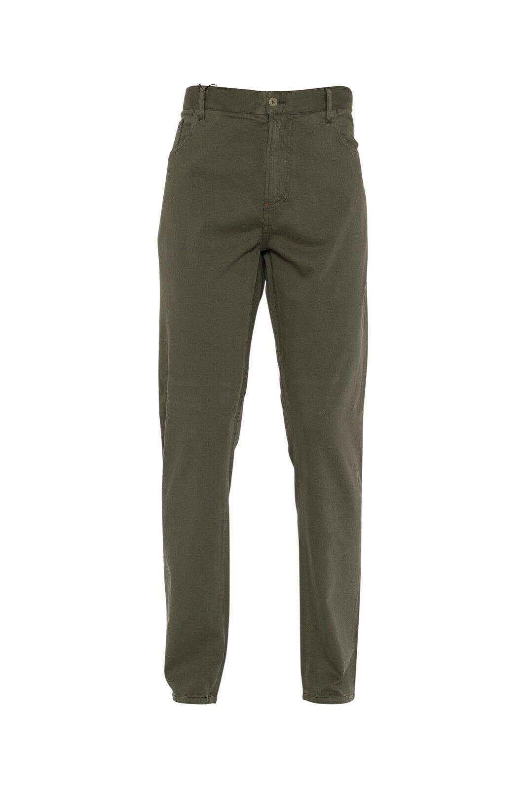 850$ ISAIA NAPOLI Green 5 Pockets Trousers Pant Soft Cotton / Cashmere (1)