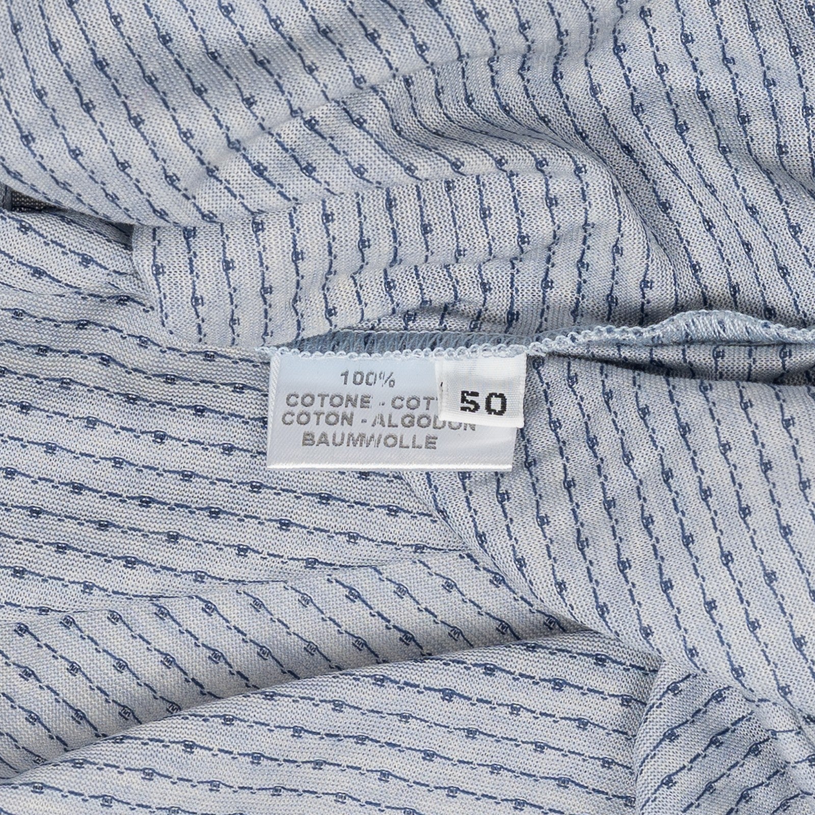 350$ RUBINACCI NAPOLI Blue Dots Shirt Lux Cotton Stretch