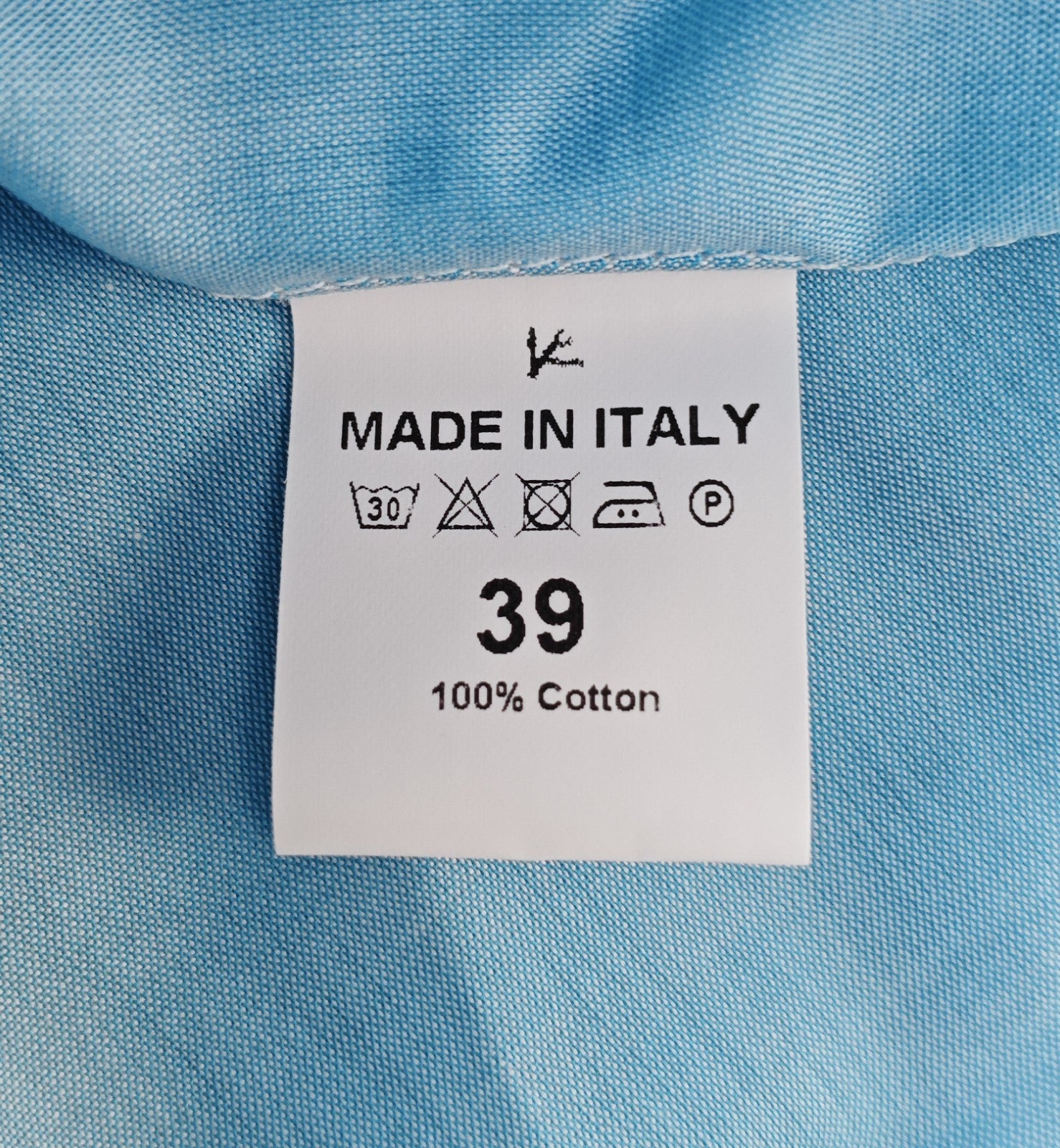 780$ ISAIA "Mix" Dress Shirt Blue Solid Lightwheight Cotton 15.5 - 39