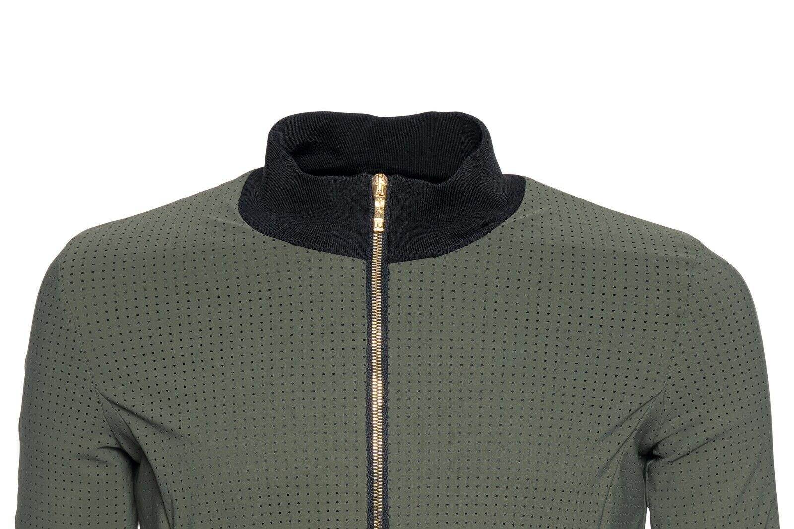 2500$ ITALO FERRETTI Tracksuit Jogging Suit Green 100% Lining Silk Satin 42 IT