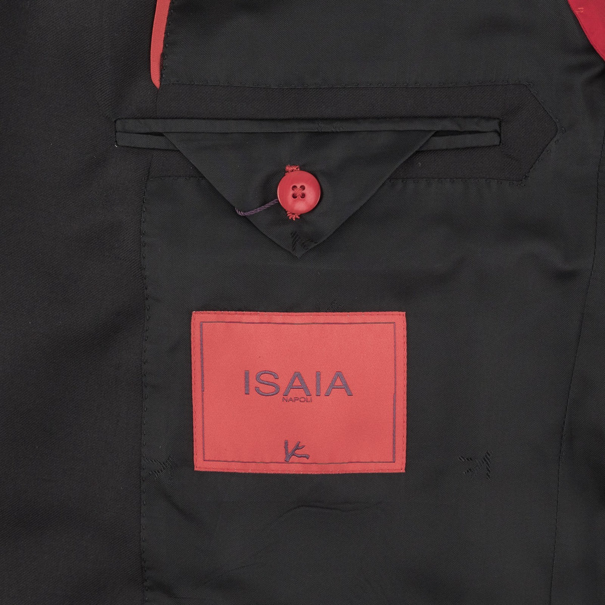 $7120 ISAIA "Gregorio" Black Suit Hand-Sewn Wool Aquaspider Water Repellent