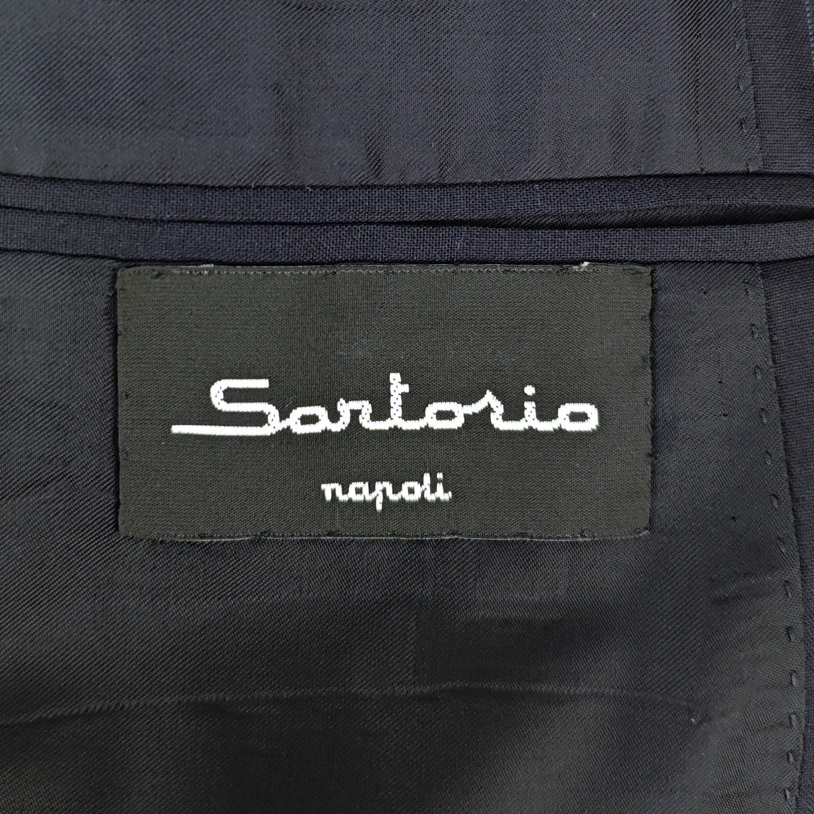 2800$ SARTORIO NAPOLI by KITON Blue Handmade Suit Wool Pinstripe 40 US 50 IT