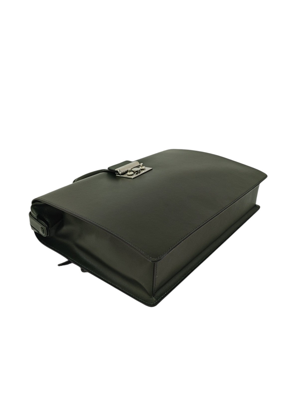 1520$ PINEIDER "Metro Smooth" Calf Diplomatic Briefcase Work Doctor Bag Green