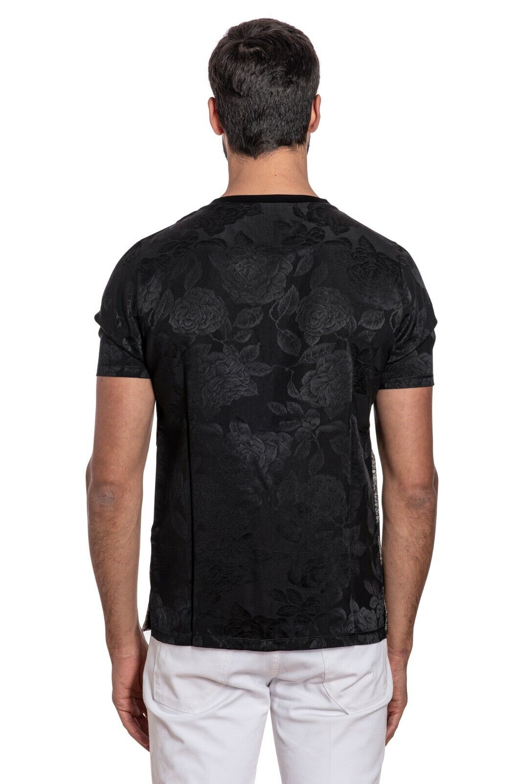 LUXURY 2900$ GERLIN T-Shirt REAL GOLD THREADS 24 karat 100% Silk - ZILLI