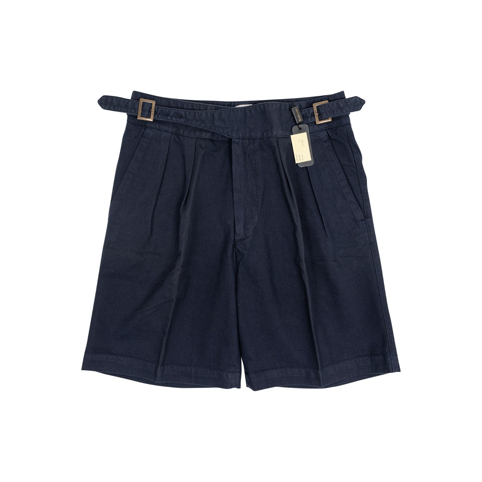 530$ RUBINACCI NAPOLI Manny Gurkha Short Pant Blue Cotton 28 US / 44 IT