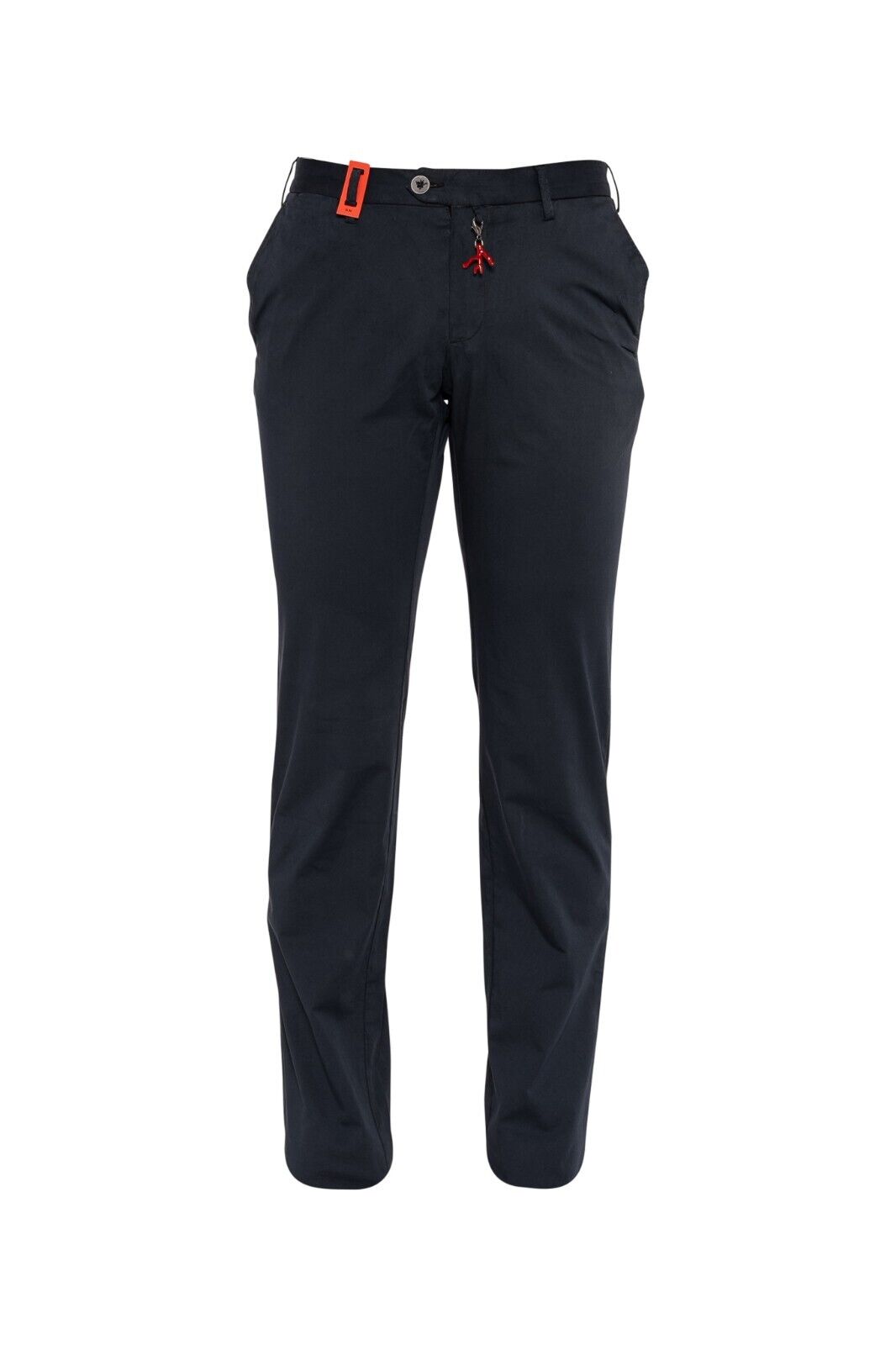 690$ ISAIA NAPOLI Blue Navy Chino Trousers Pant Cotton 30 US / 46 EU Slim Fit