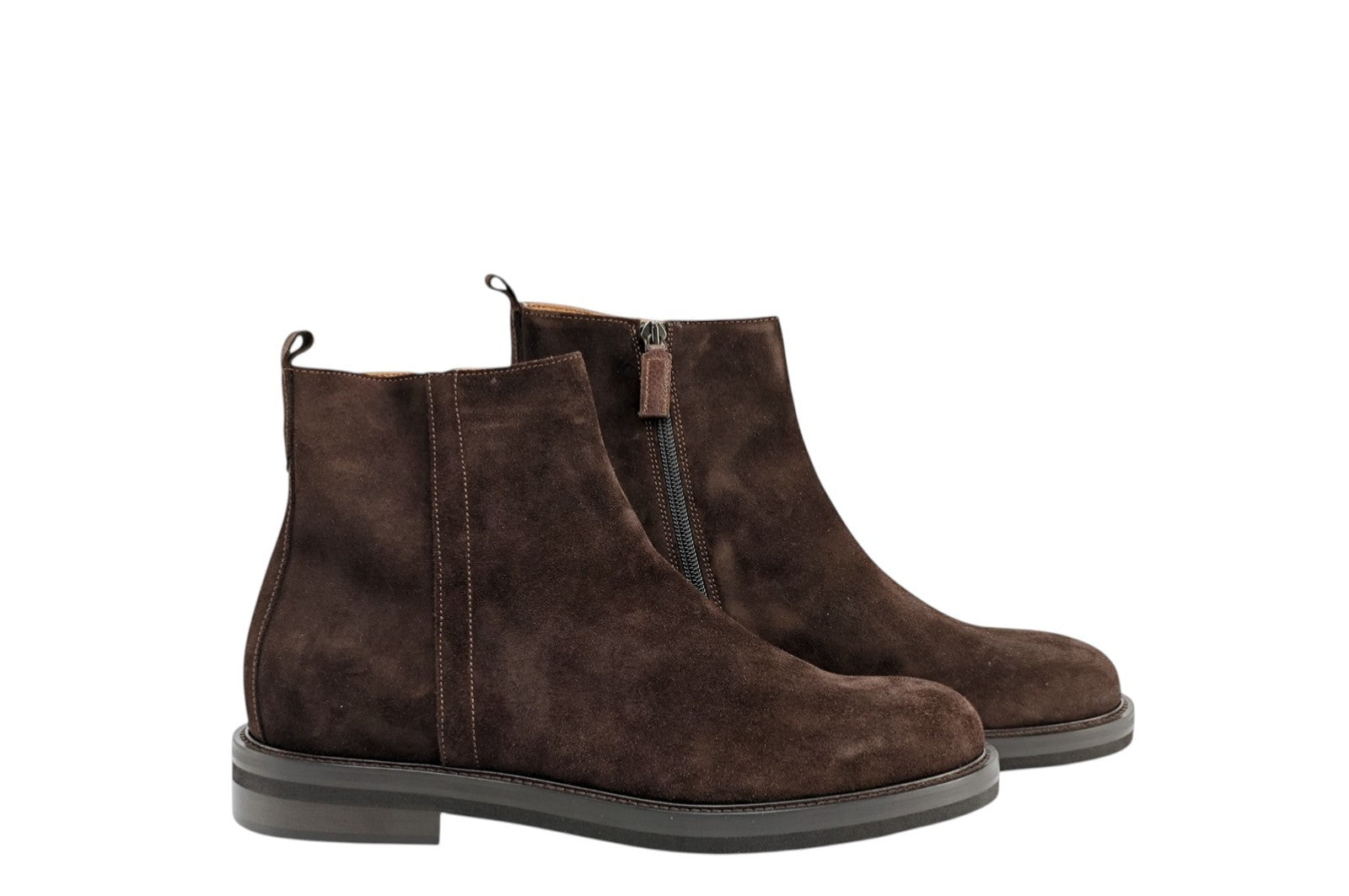 1450$ TESTONI "Camogli" Cigar Zip Boot Shoes Suede 8 UK / 9 US / 42 IT