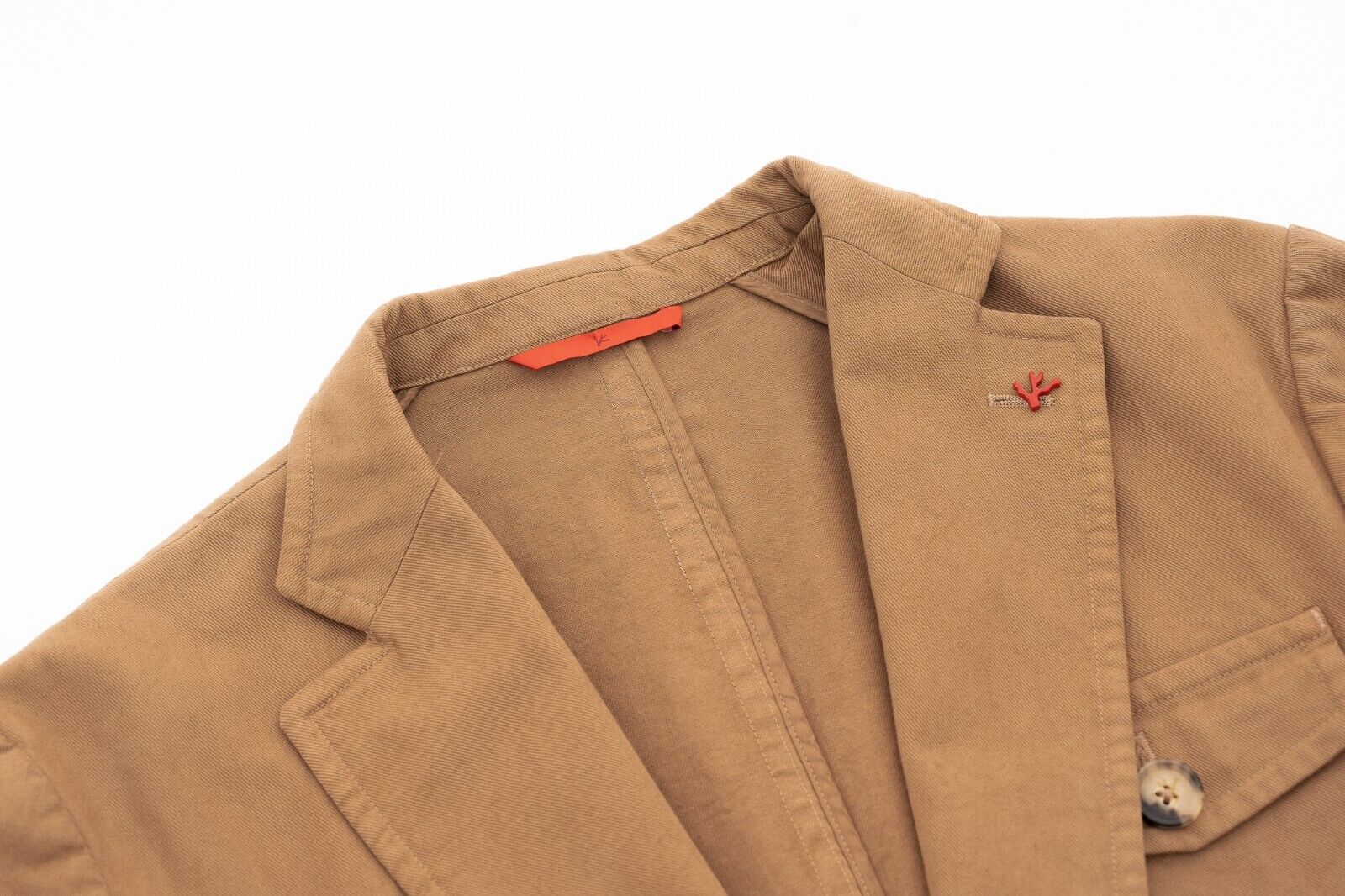 $3200 ISAIA NAPOLI Brown Jacket Sport Coat Heavy Cotton 36 US / 46 EU