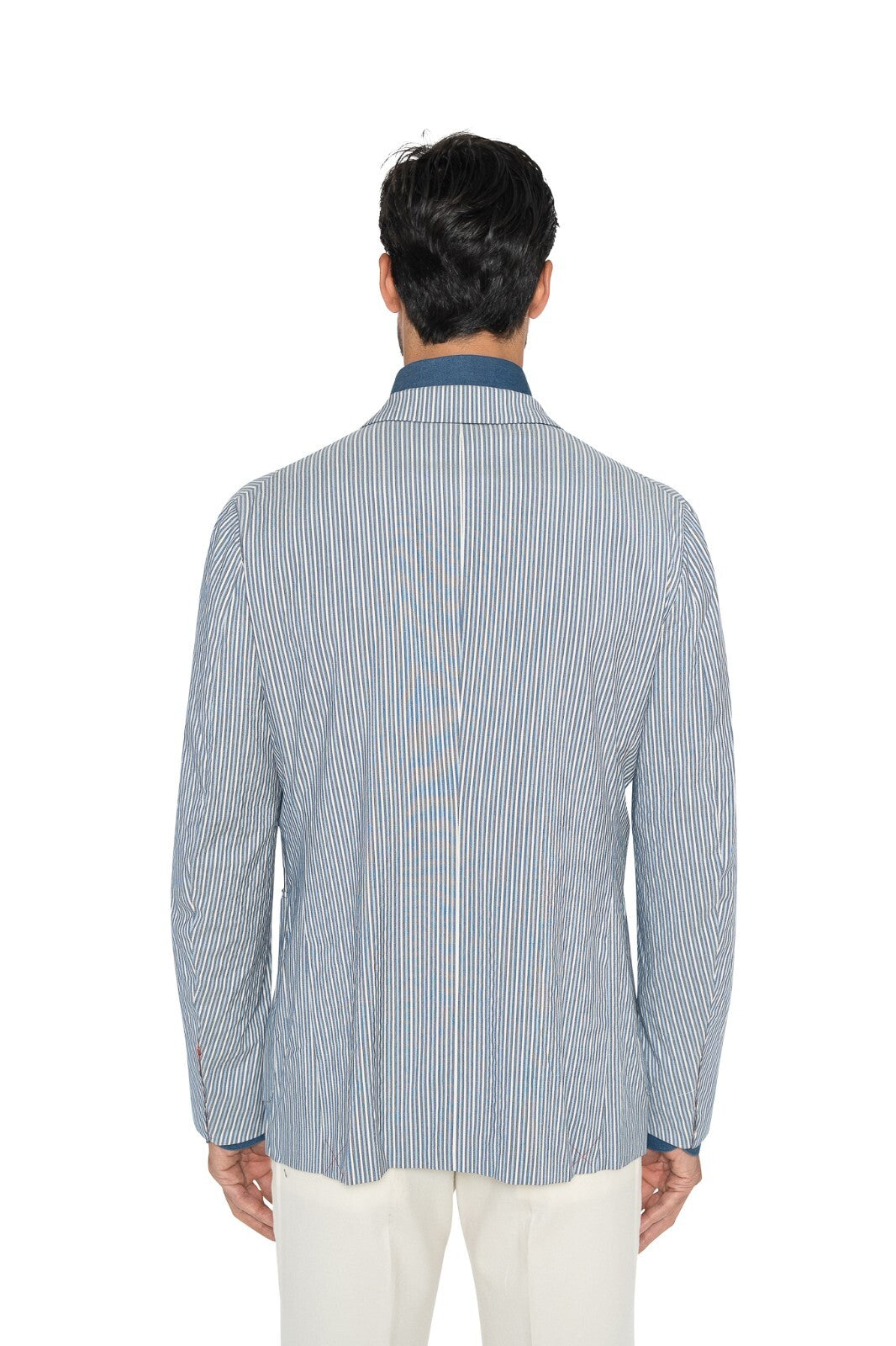 $4800 ISAIA NAPOLI "Comfort" Blue Jacket Sport Coat Wool Silk 40 US / 50 EU