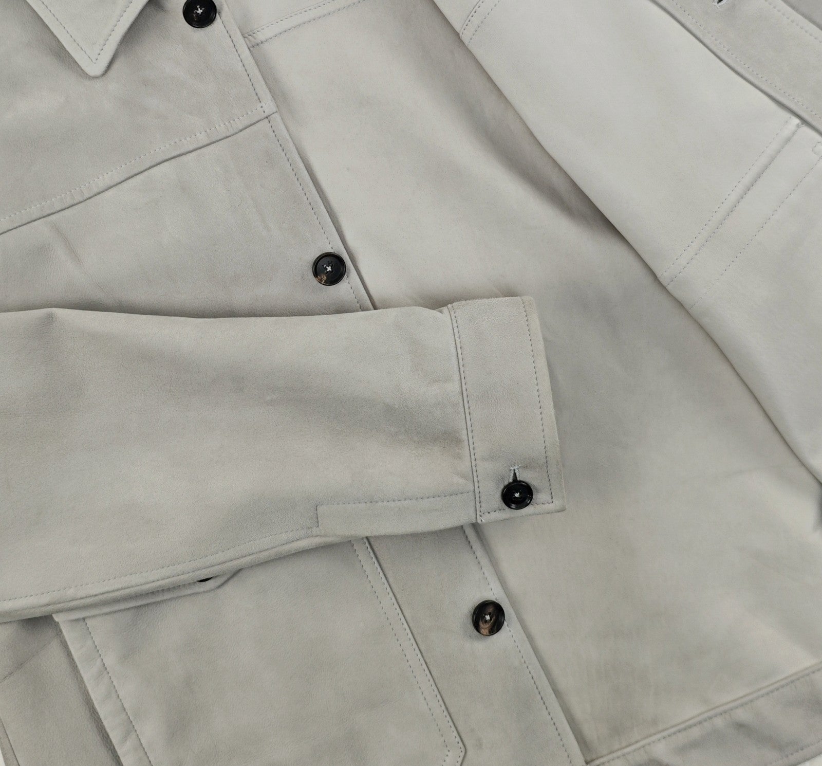 5200$ ISAIA NAPOLI "Portofino" Ice Jacket Lambskin Leather 42 US / 52 EU