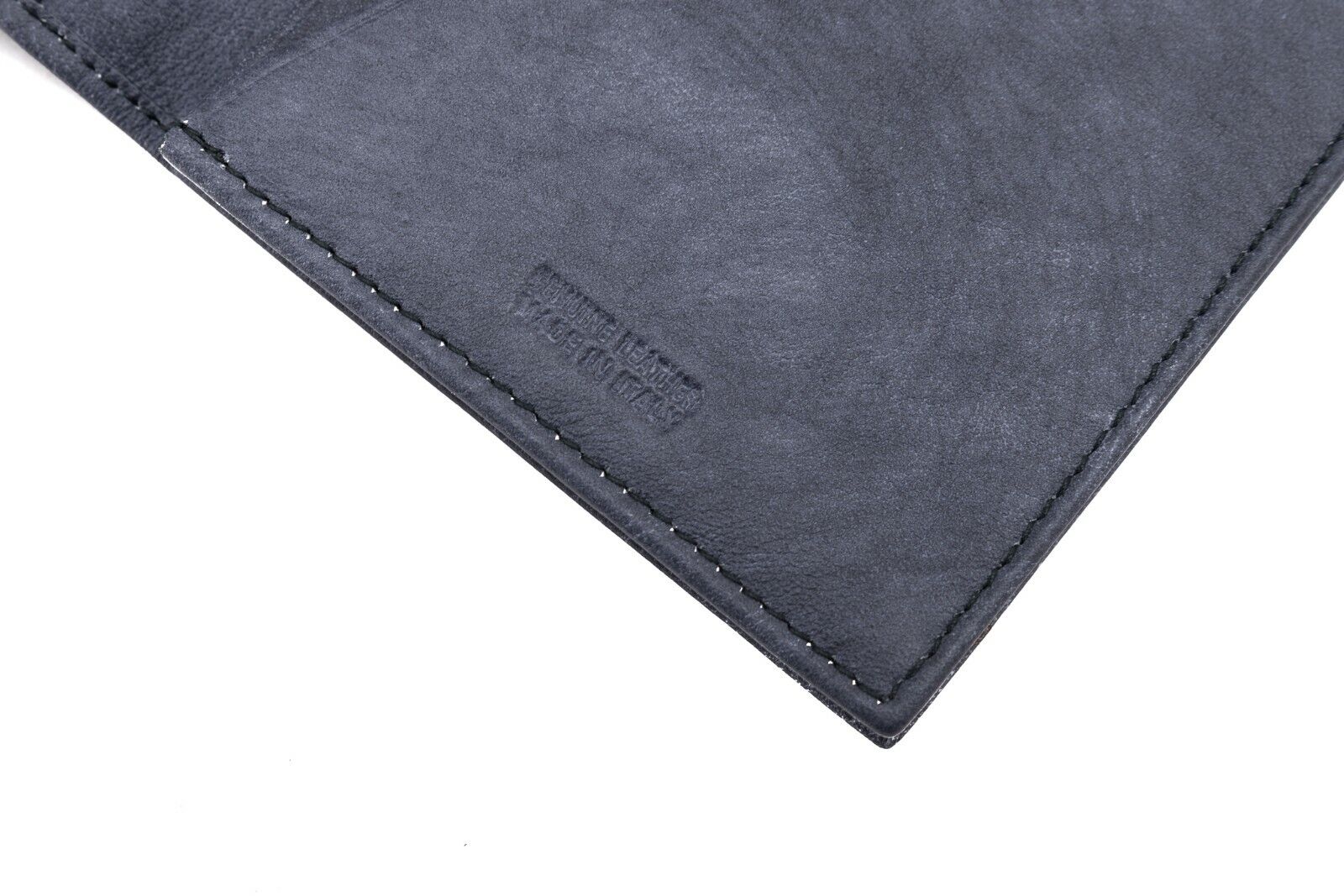 $380 Testoni Bologna Blue Document Holder Long Wallet TAMPONATO Calf