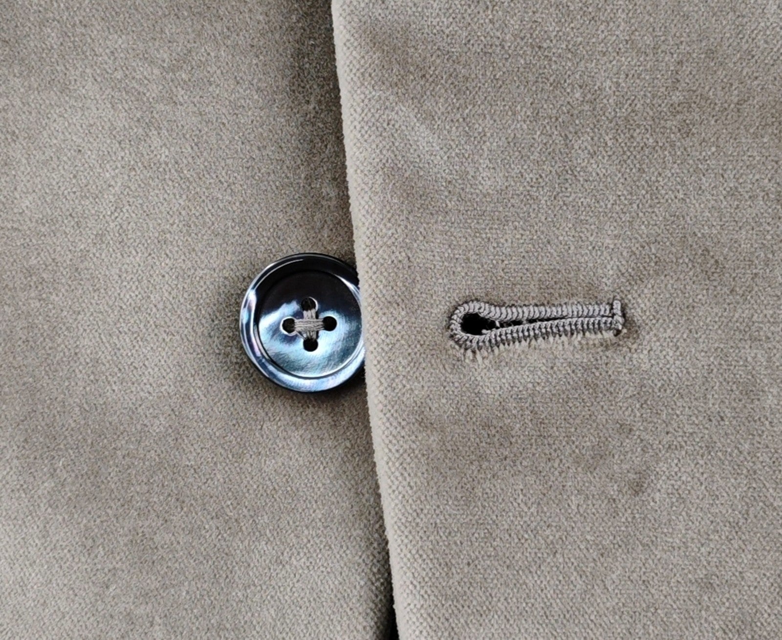 $6500 ISAIA NAPOLI "Amalfi" Gray Hand-Sewn Suit Velvet Cotton