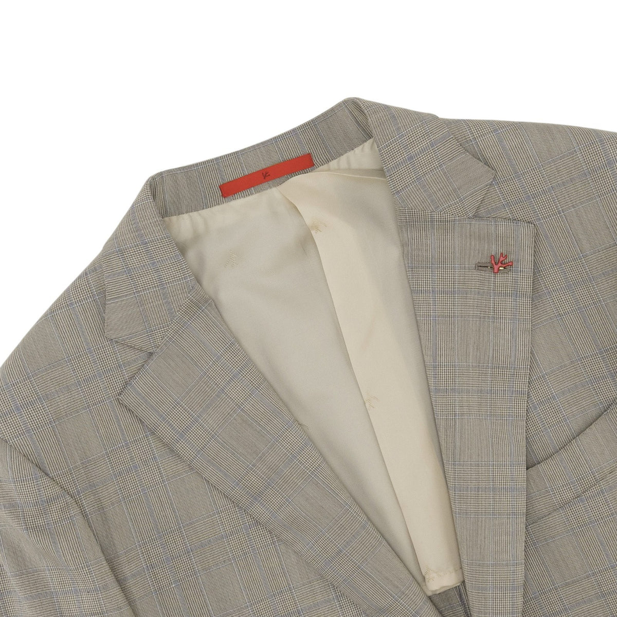 $6700 ISAIA "Gregorio" Light Beige Suit Fine Wool / Silk 38 US / 48 EU 8R