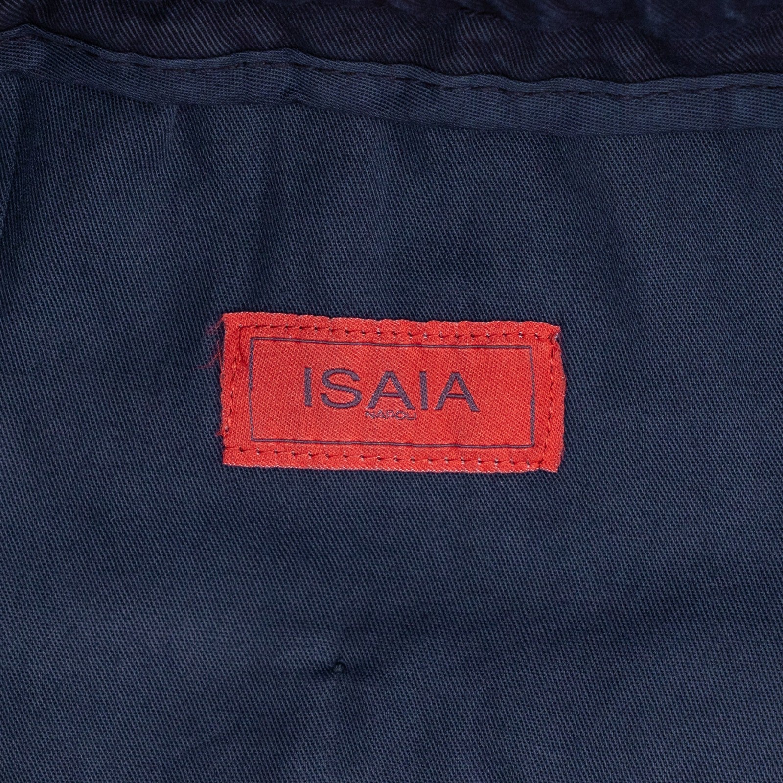1050$ ISAIA NAPOLI Blue Indigo Drawstring Pant Cotton Relaxed 42 US / 58 IT