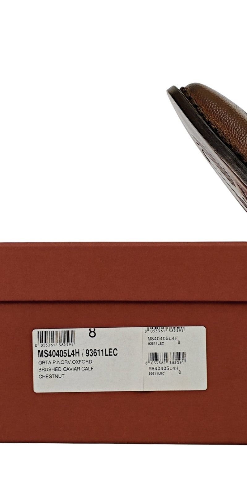 1800$ TESTONI Oxford Shoes Norwegian Welted Caviar Calf 8 UK / 9 US / 42 IT