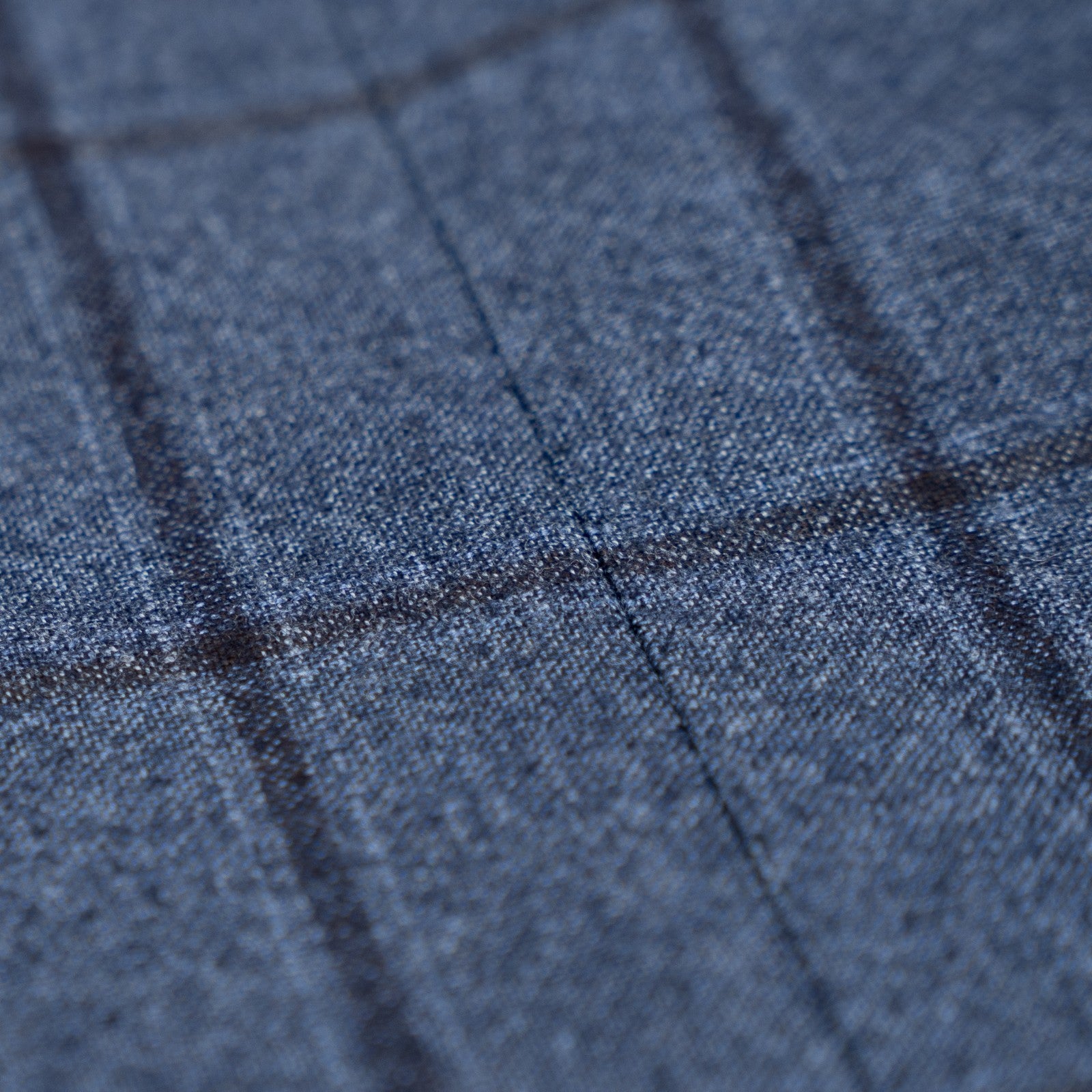 Sartoria DALCUORE NAPOLI Total Hand-Sewn Suit Wool - Cashmere Blue Windowpane