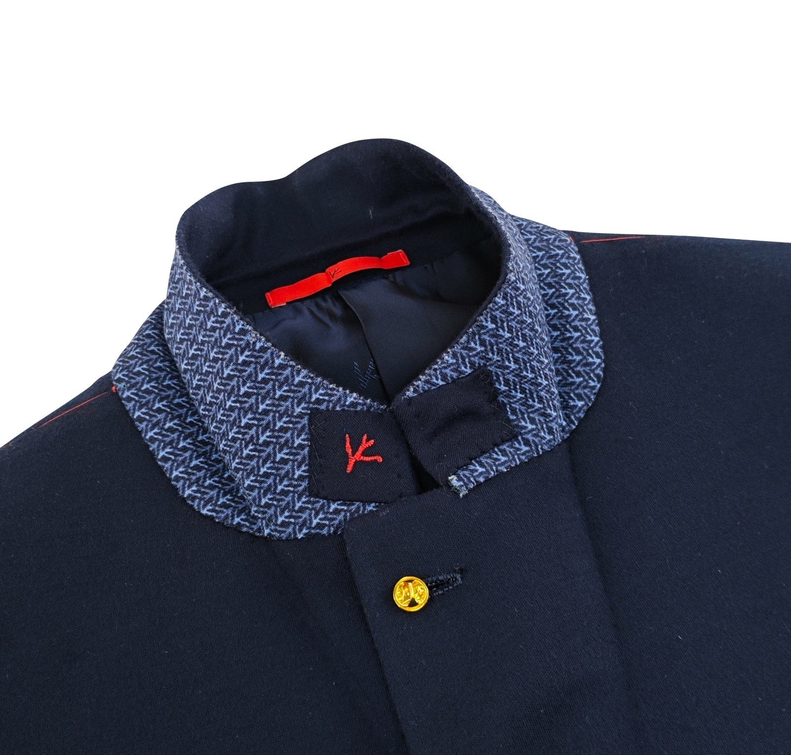 $5500 ISAIA NAPOLI "Comfort Project " Blue Navy Hand Sewn Jacket Sport Coat Wool