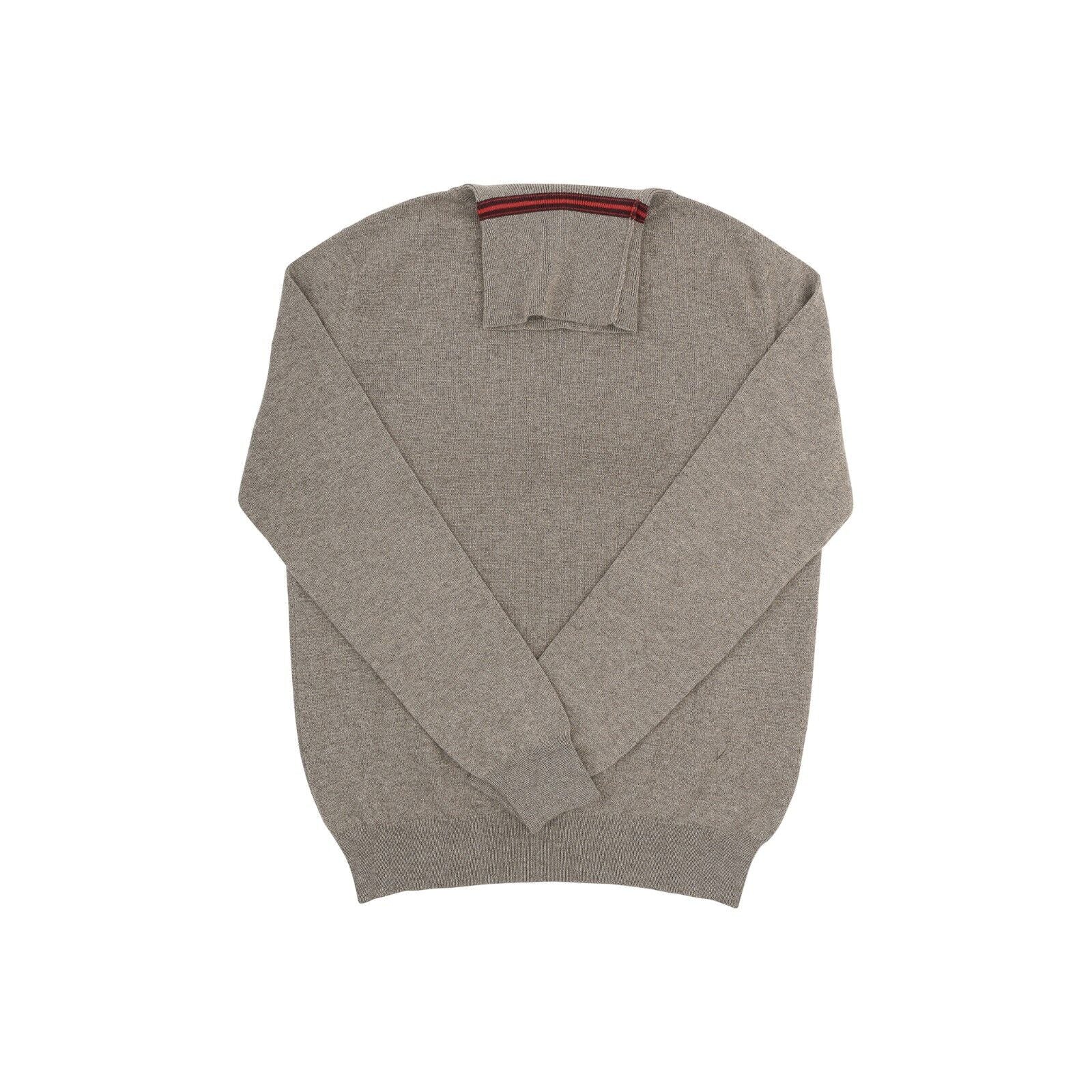 1600$ ISAIA NAPOLI Dove Gray Knit Sweater Turtleneck 100% Cashmere Size M