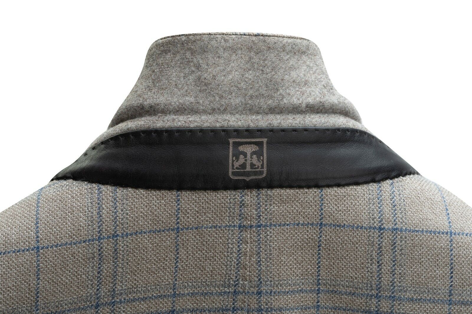 1050$ CORNELIANI Sartorial Jacket Blazer Gray Checks Virgin Wool Regular Fit