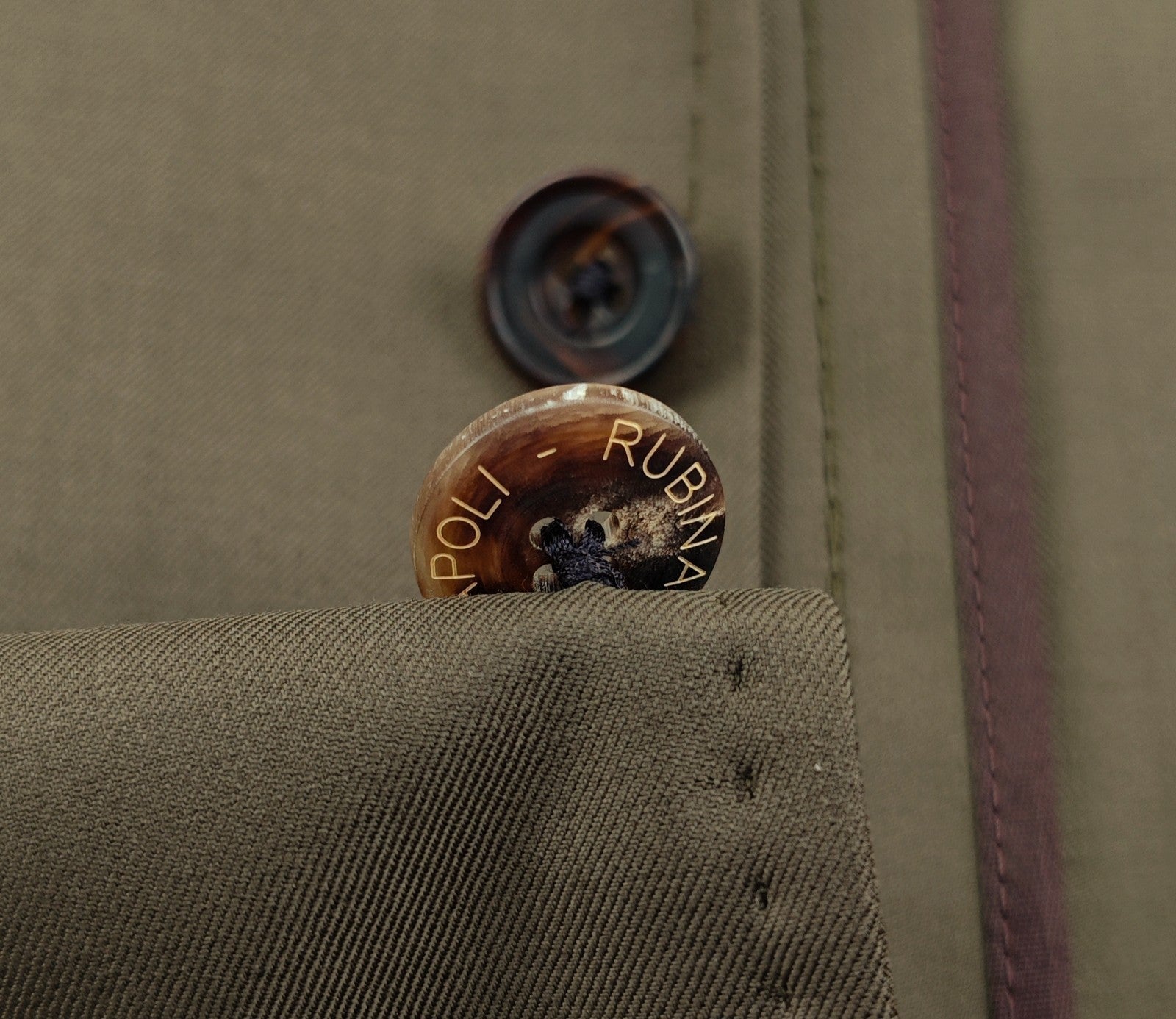 $1650 RUBINACCI Olive Green Deconstructed Jacket Sport Coat Wool 36 US / 46 EU