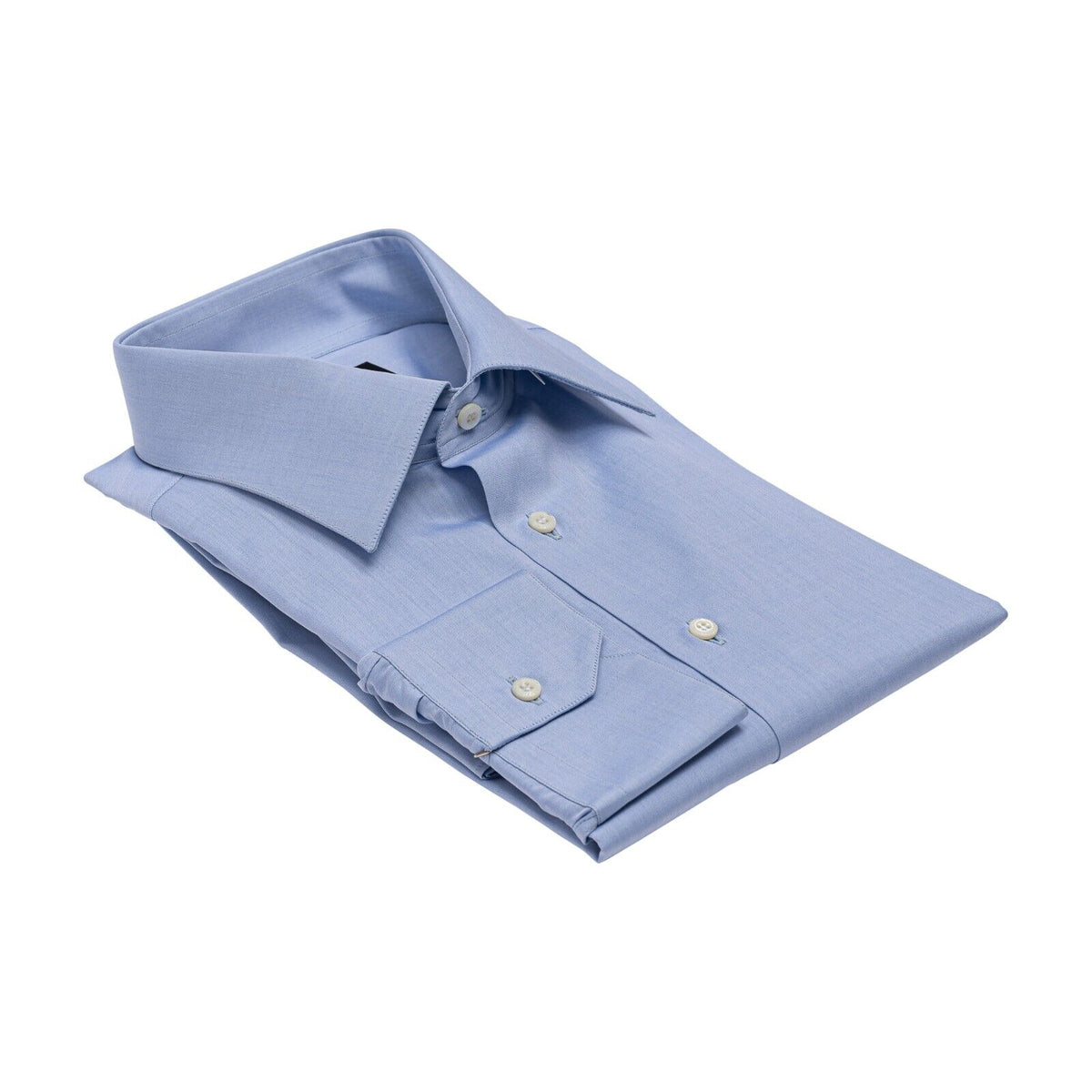 690$ LUXURY GERLIN x GENTLEMAN Shirt Blue Fine Cotton 1AR ZILLI