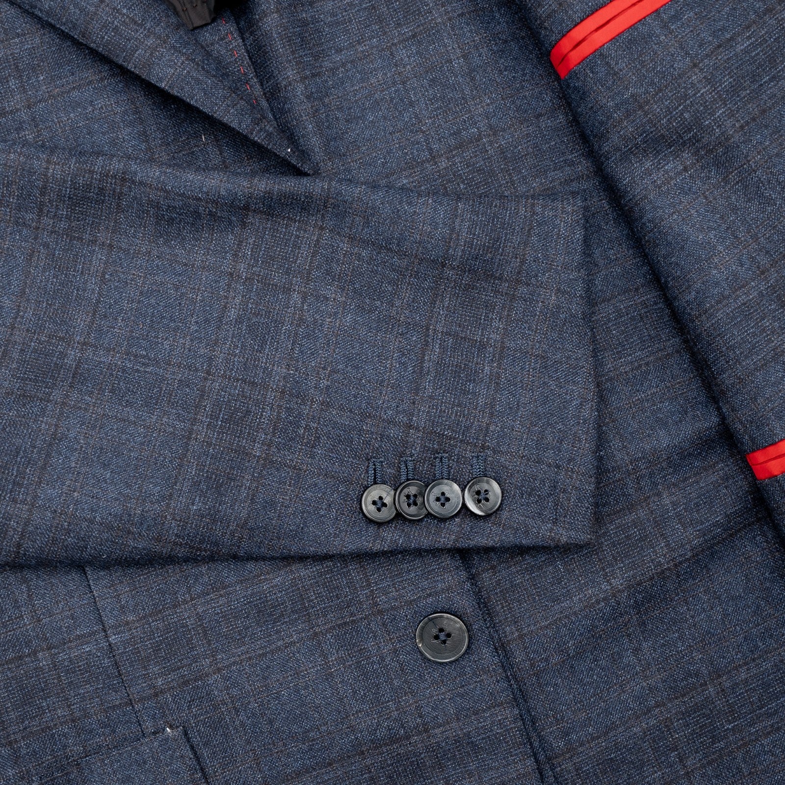 $6190 ISAIA "Capri" Blue Checks Jacket Sport Coat Wool 42 US / 52 EU 7L
