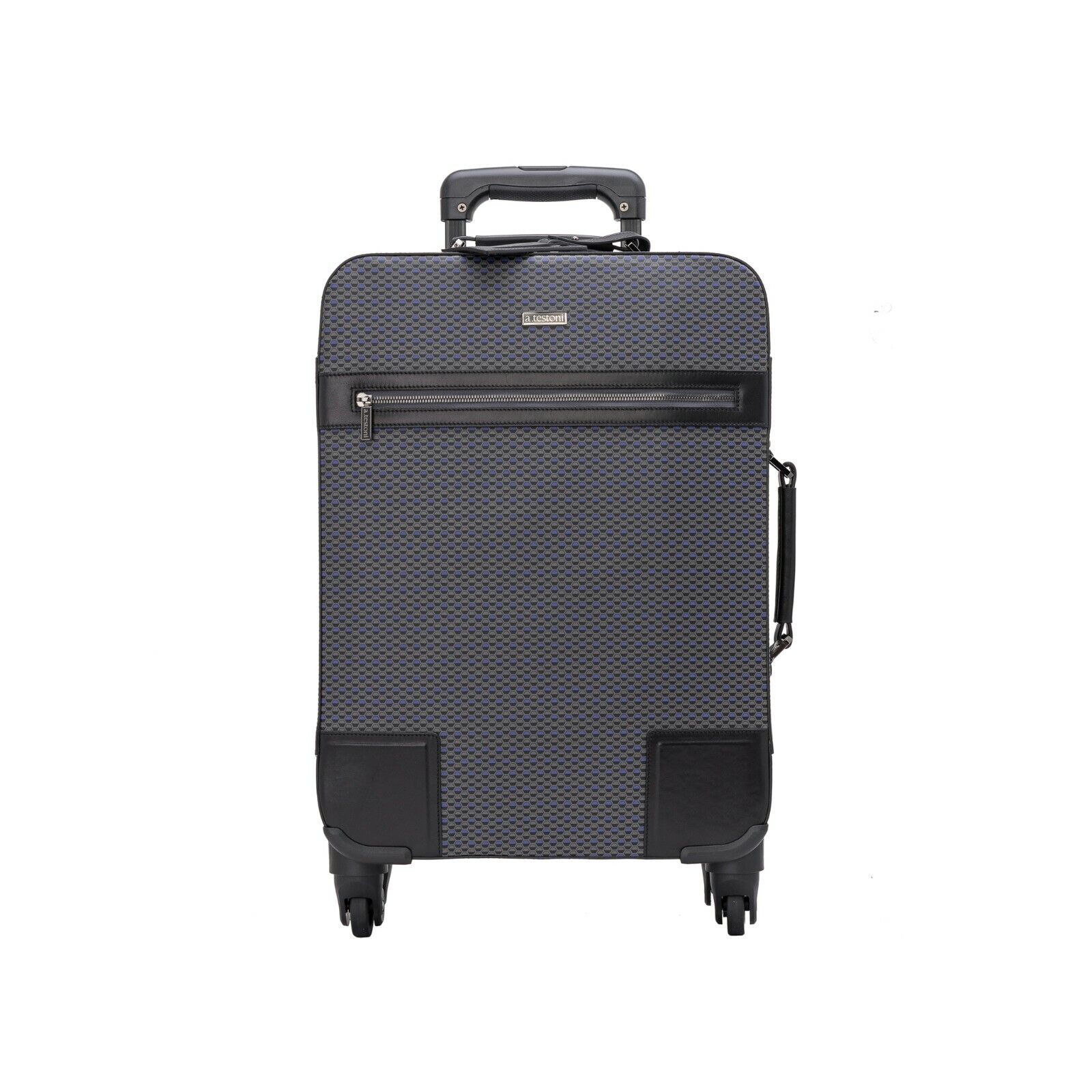 $2950 Testoni Bologna Suitcase Travel Luggage Trolley Cloud OPTICAL Calf