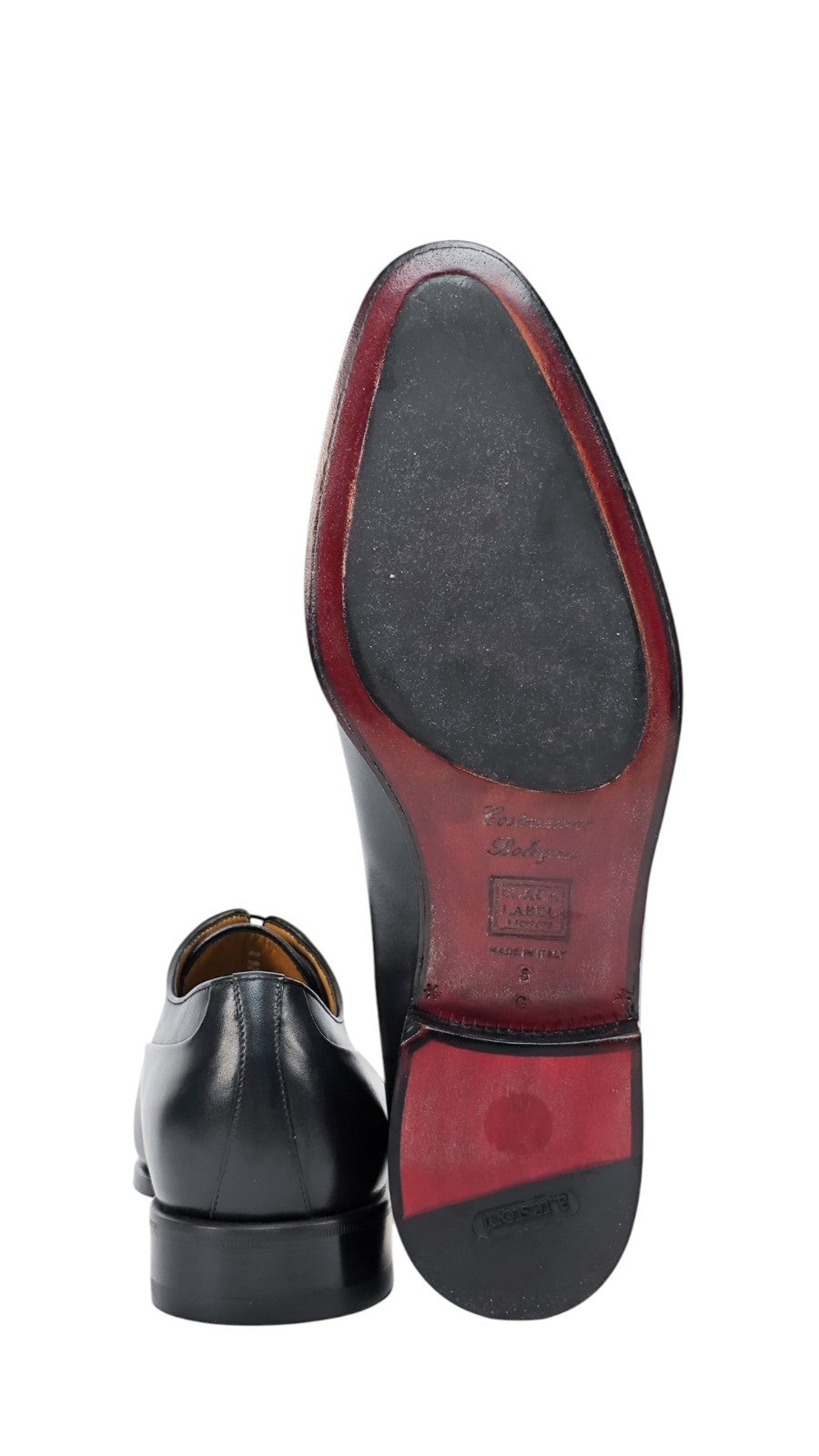 1250$ TESTONI Oxford Shoes Blue Bolognese Goodyear Lux Calf 8 UK / 9 US / 42 IT