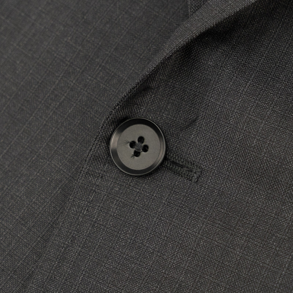 $6550 ISAIA NAPOLI "Capri" Charcoal Gray Suit Hand-Sewn Fine Wool Micro Checks