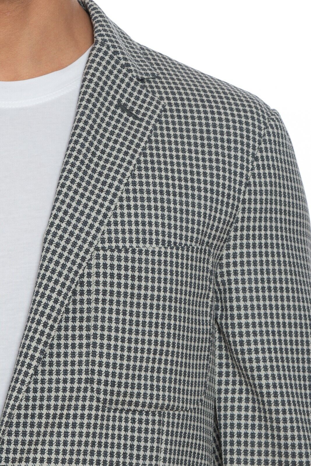 1700$ BELVEST Summer Jacket Medallion Ultra Light Wool Gray / Blue Drop 8 Slim
