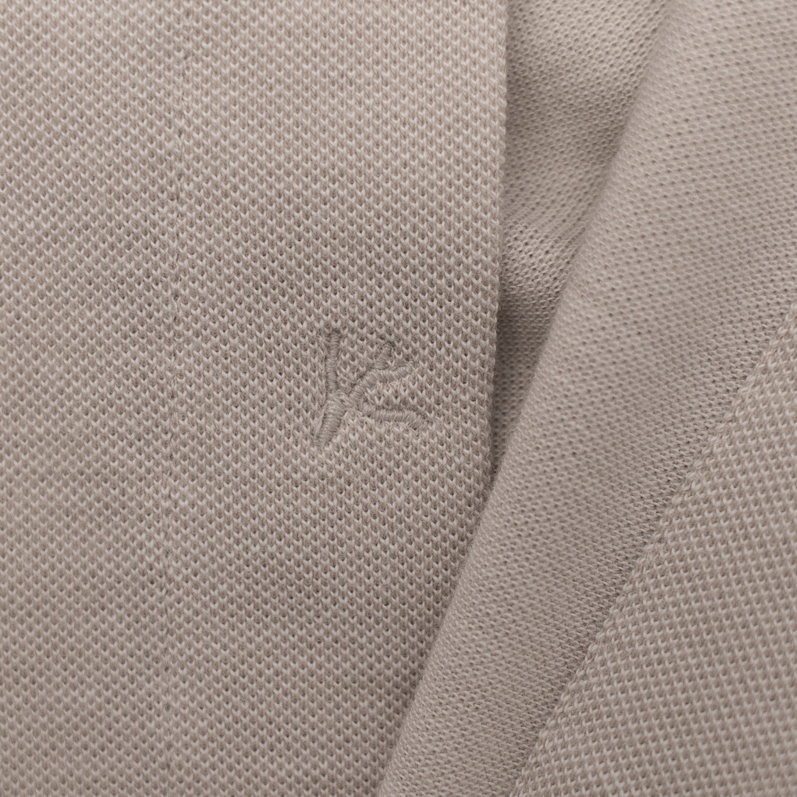 665$ ISAIA NAPOLI Dress Shirt Light Beige Solid Cotton 17.5 - 44