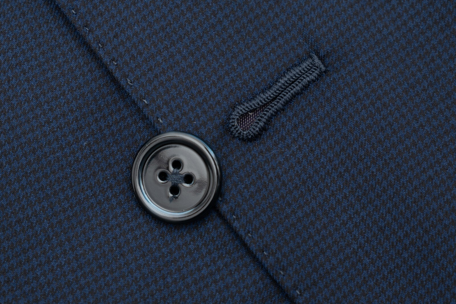 $5600 ISAIA NAPOLI Blue Hand-Sewn Micro Checks Suit Fine Wool 46 US / 56 EU  7R