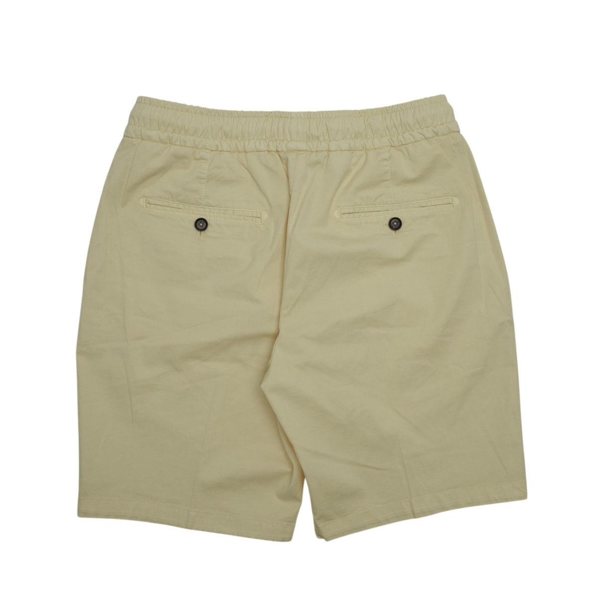 840$ ISAIA "Comfort" Yellow Drawstring Short Pant Cotton Stretch 30 US / 46 EU