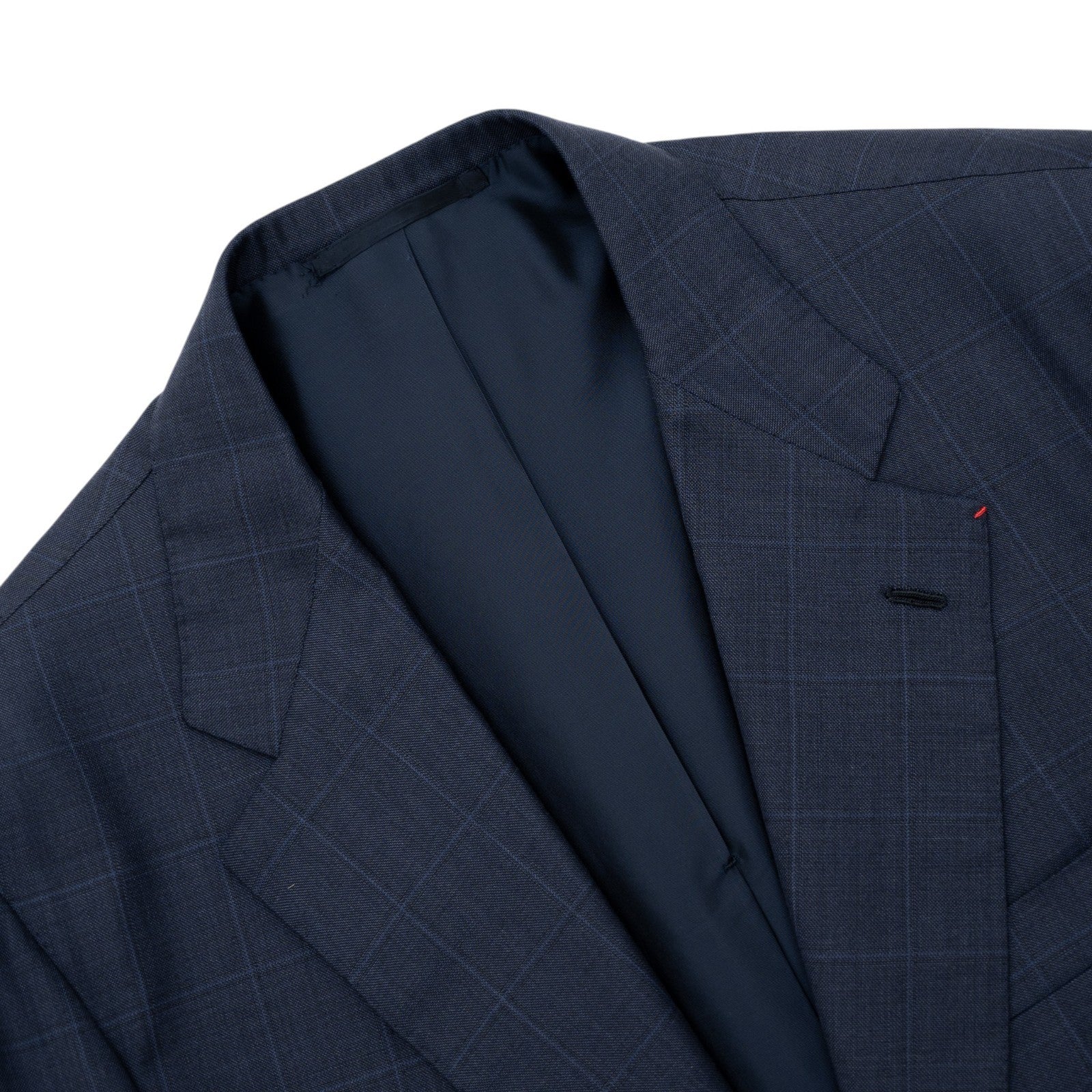 Sartoria DALCUORE NAPOLI Total Hand-Sewn Suit Blue Wool 120's 46 US / 56 EU