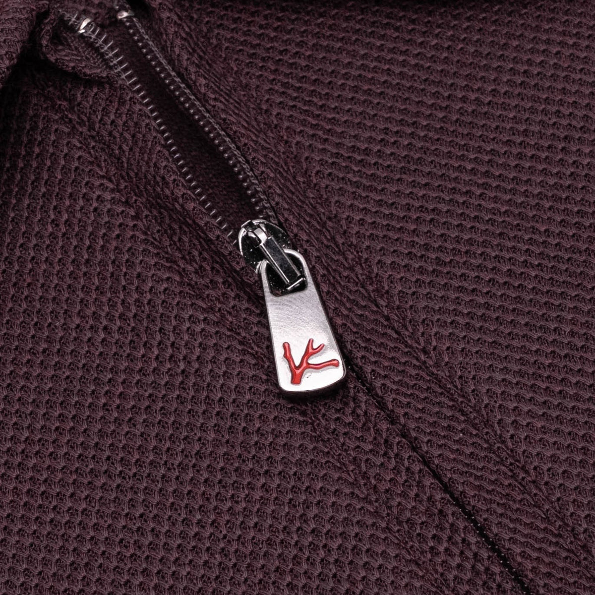 1200$ ISAIA NAPOLI Burgundy Long Sleeve Half Zip Polo 100% Wool Size XL