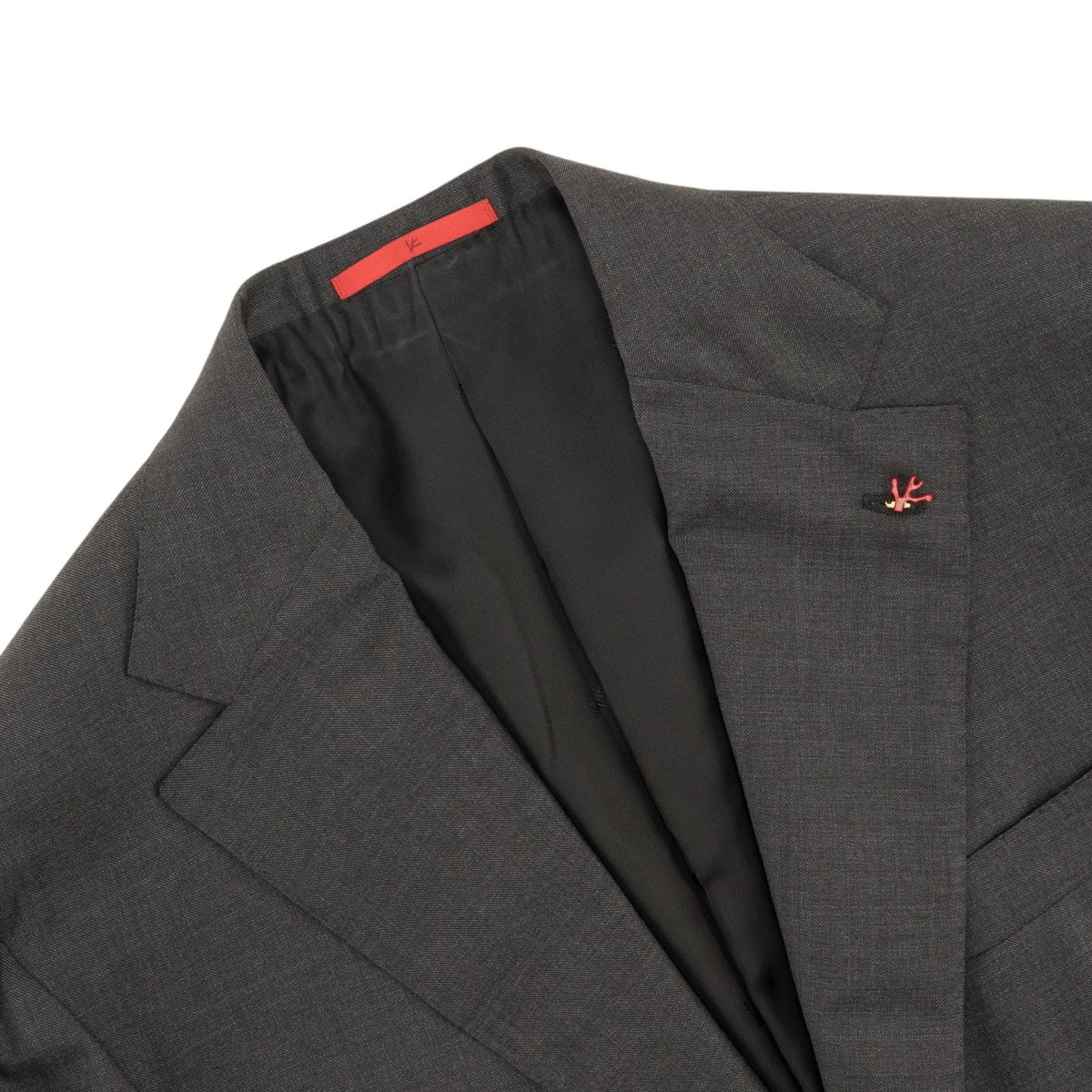 $6500 ISAIA NAPOLI "Marechiaro" Gray Suit Hand-Sewn Solid Fine Wool 8R