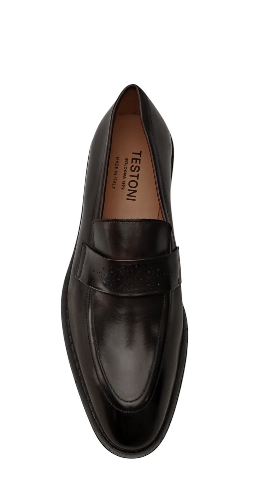 1300$ TESTONI Loafer BOLOGNESE CONSTRUCTION Lux Calf Cigar 8 UK / 9 US / 42 IT