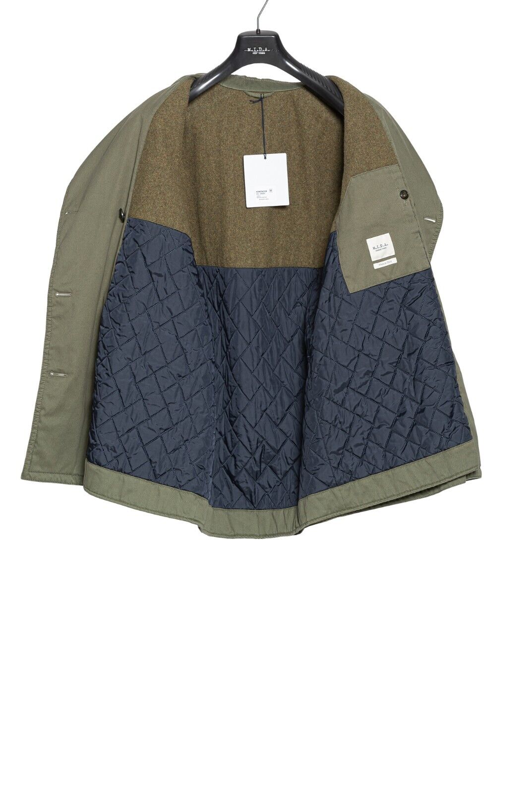 600$ M.I.D.A TOKYO-FIRENZE Field Jacket Filled in CASHPAD (Cashmere) 40 US 50 EU