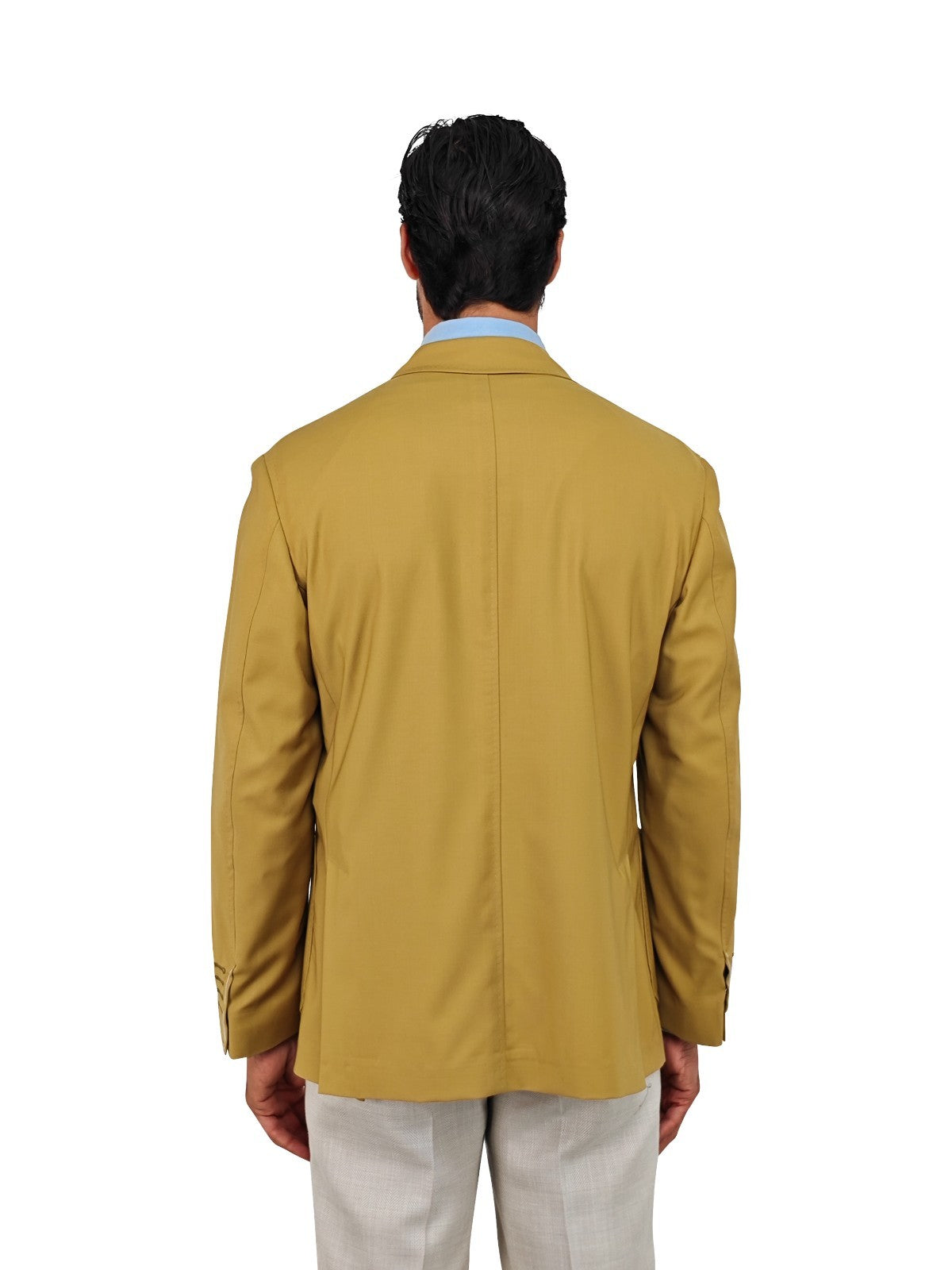 $1565 RUBINACCI NAPOLI Mustard Jacket Sport Coat Fine Wool 40 US / 50 EU
