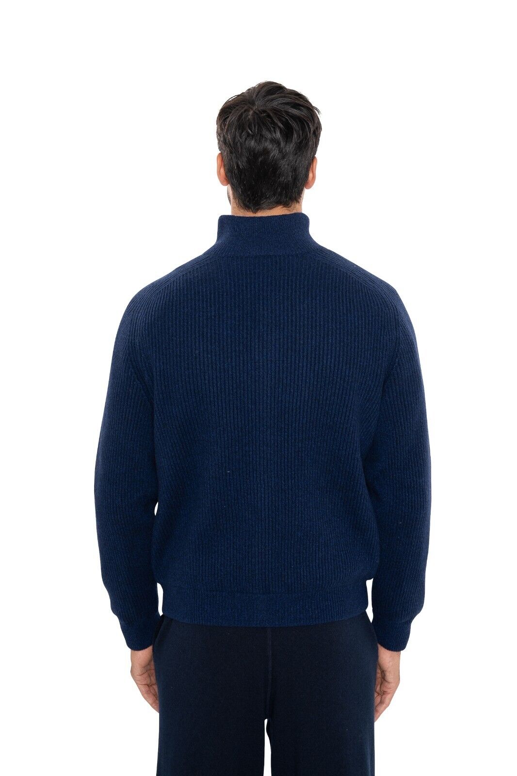 $2600 FEDELI CASHMERE "King" Blue Cardigan Jacket Double Cashmere 40 US / 50 EU