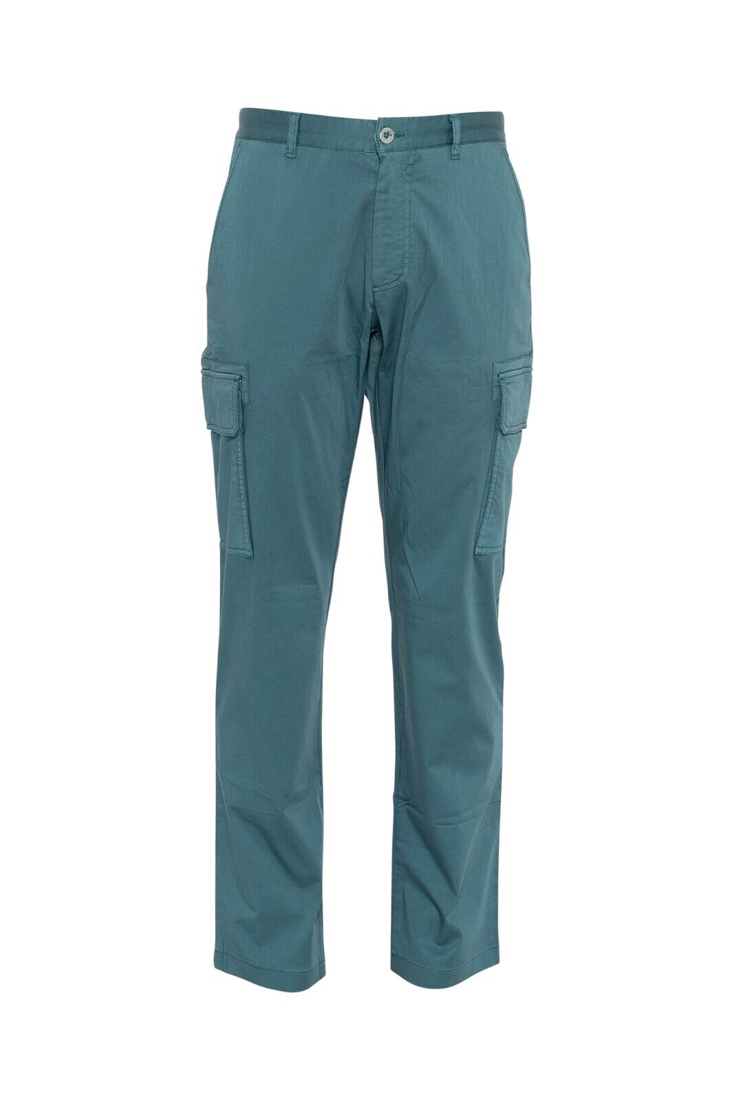 690$ ISAIA NAPOLI Cargo Emerald Green Trousers Pant Cotton 32 US / 48 EU Slim