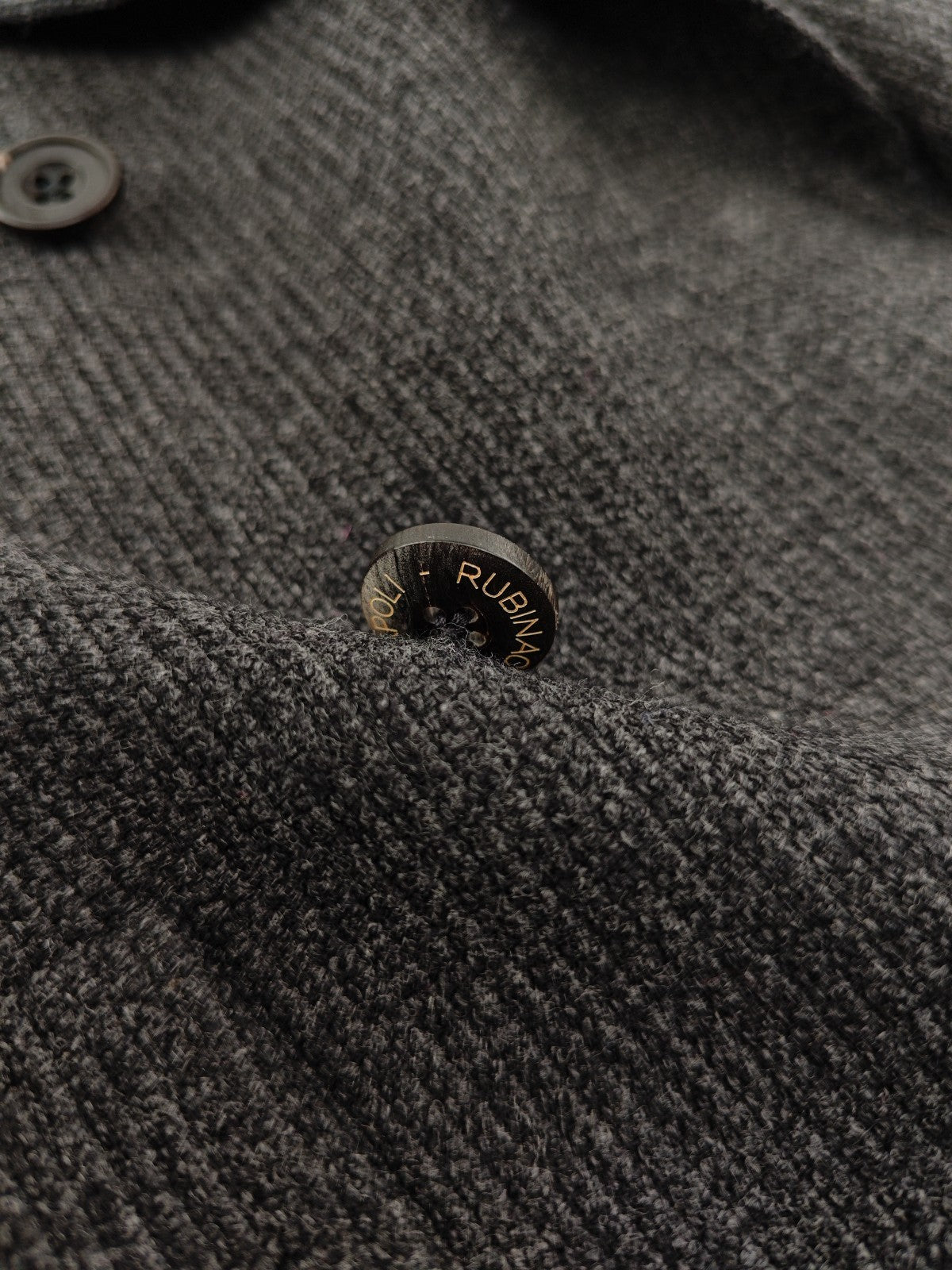 $2600 RUBINACCI NAPOLI Gray Double Breasted Jacket Soft Cashmere 42 US / 52 EU