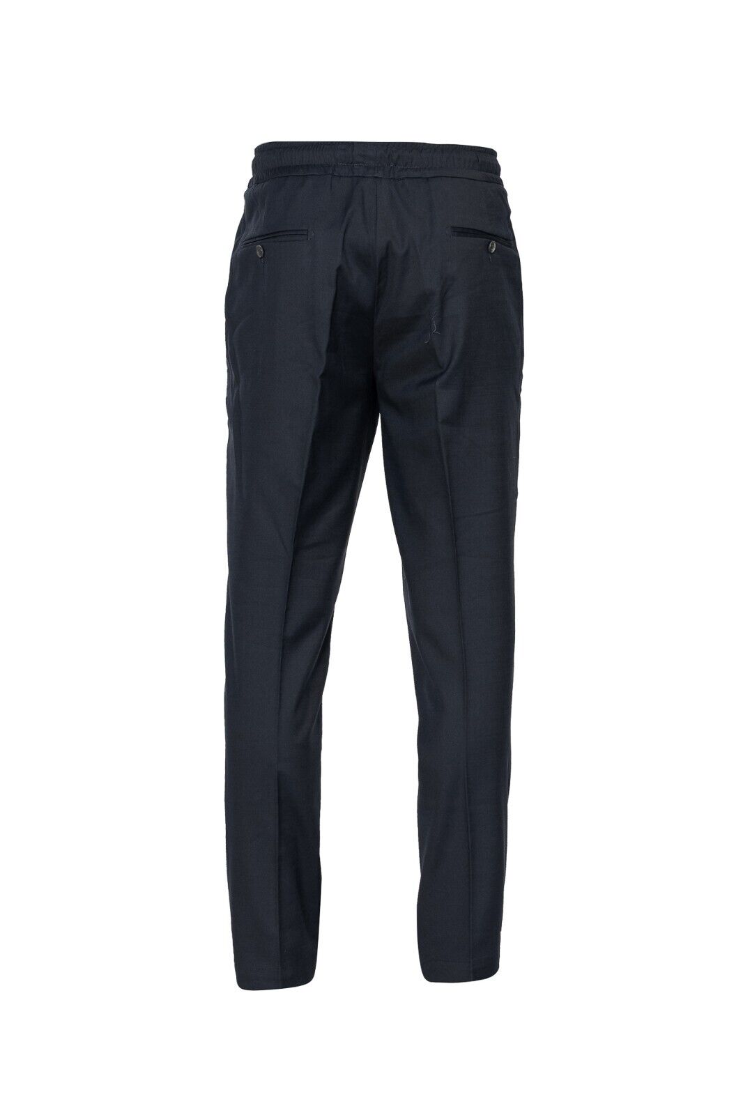 1100$ ISAIA NAPOLI Blu Drawstring Trousers Pant Striped Wool Blend 28 US / 44 EU