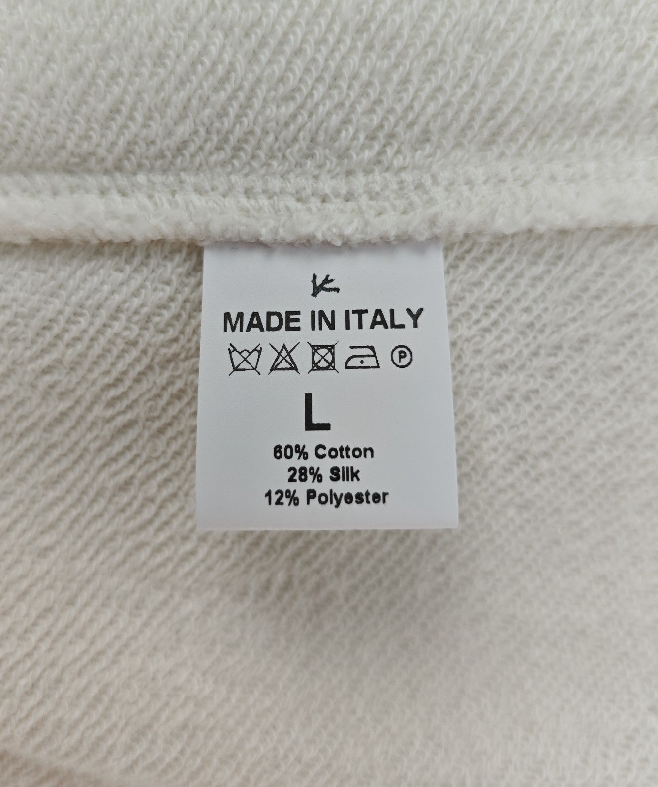 $2400 ISAIA NAPOLI Ivory Zip Tracksuit Jogging Short Pant Cotton - Silk Size L