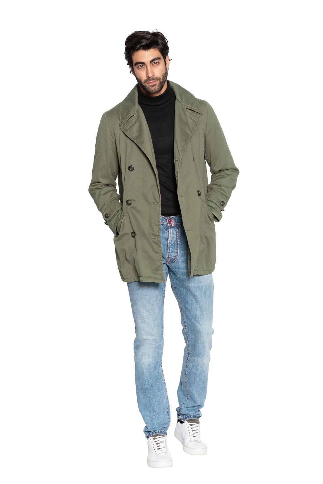 600$ M.I.D.A TOKYO-FIRENZE Field Jacket Filled in CASHPAD (Cashmere) 40 US 50 EU