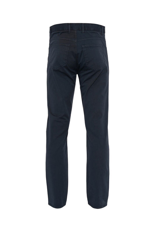 650$ ISAIA NAPOLI Blue 5 Pockets Trousers Casual Pant Cotton