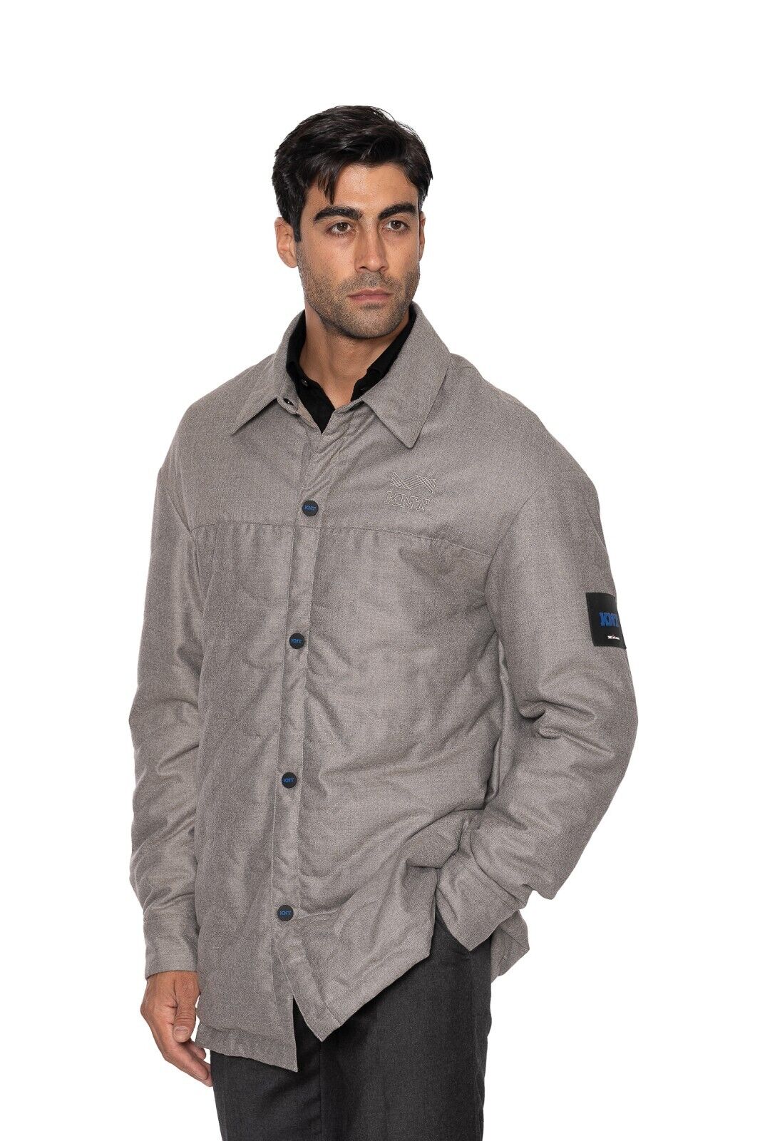 $2200 KITON KNT Sand Padded Overcoat Trench Coat Jacket Fine Wool
